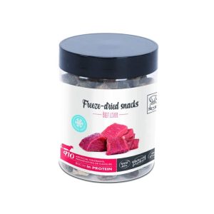 חטיף לכלב קוביות כבד בקר מיובשות בהקפאה אמפטס 40 גרם